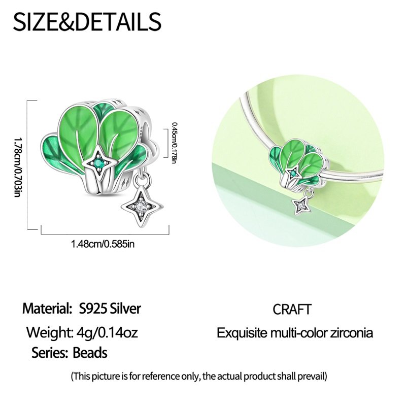 New 925 Sterling Silver Healthy Vegetable Charms Beaded - Image 2