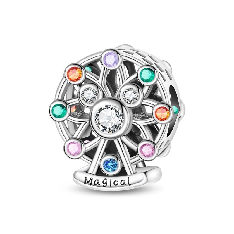 New 925 Sterling Silver Mickey Mouse Ferris Wheel Charms