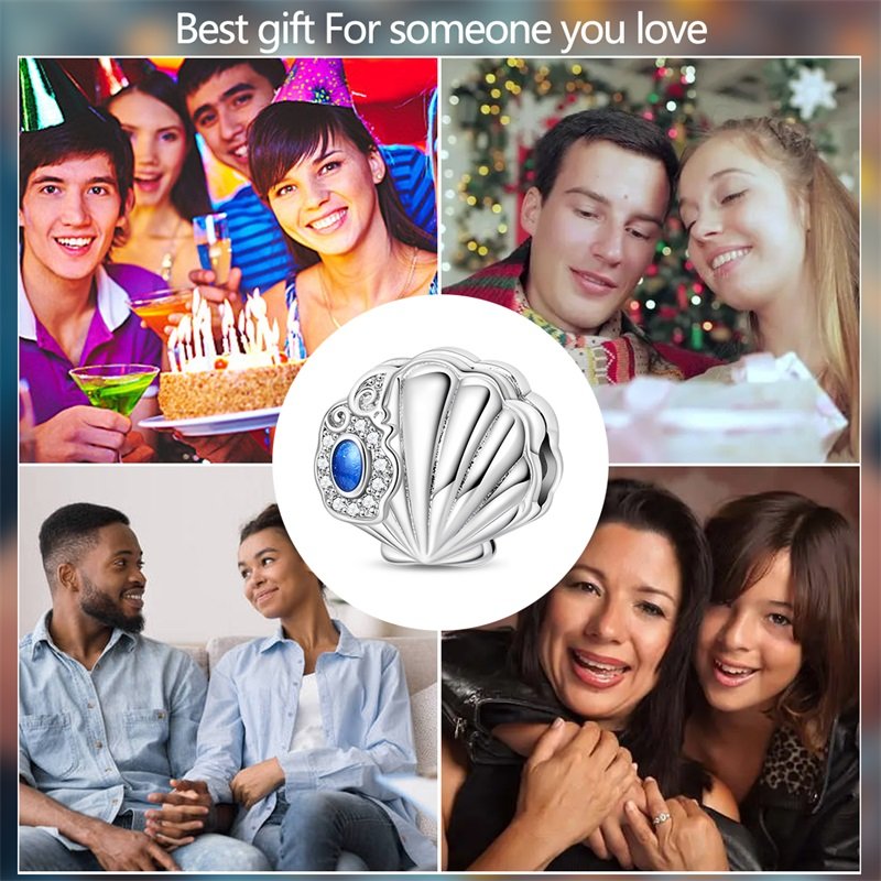 New 925 Sterling Silver Exquisite Shell Safety Clasp - Image 6