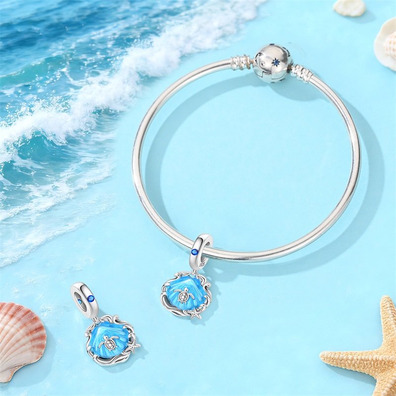 New 925 Sterling Silver Romantic Wave Charms Beads - Image 4