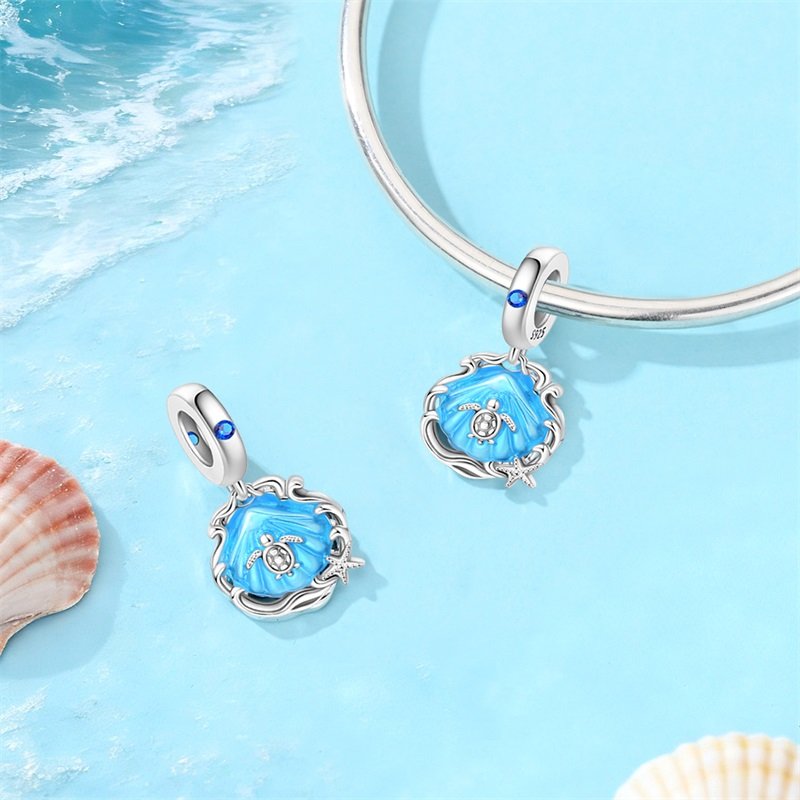 New 925 Sterling Silver Romantic Wave Charms Beads - Image 3