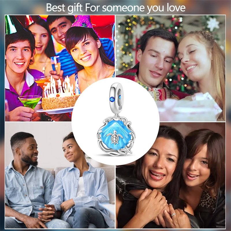 New 925 Sterling Silver Romantic Wave Charms Beads - Image 6